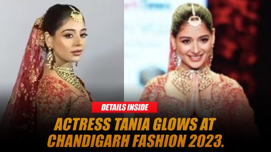 Tania Shines Brightest: The Star of Chandigarh Times Fashion Week 2023