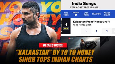 "Kalaastar" by Yo Yo Honey Singh Tops Indian Charts