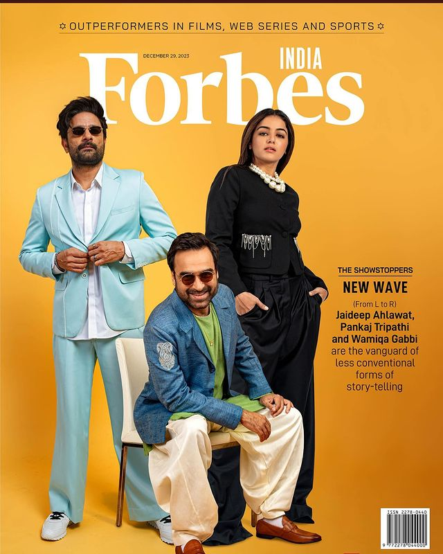 Wamiqa Gabbi Graces Forbes India Cover Alongside Pankaj Tripathi & Jaideep Ahlawat