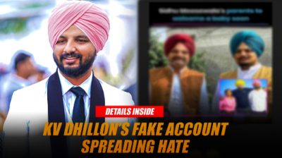 kv dhillons fake account spreading hate