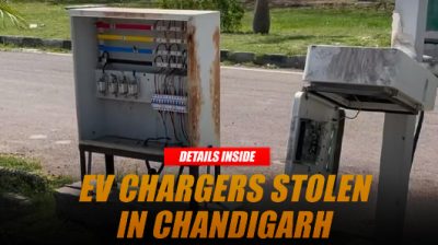 EV chargers stolen in chandigarh